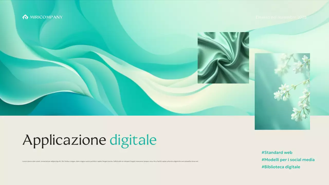 linea guida del marchio moderno menta