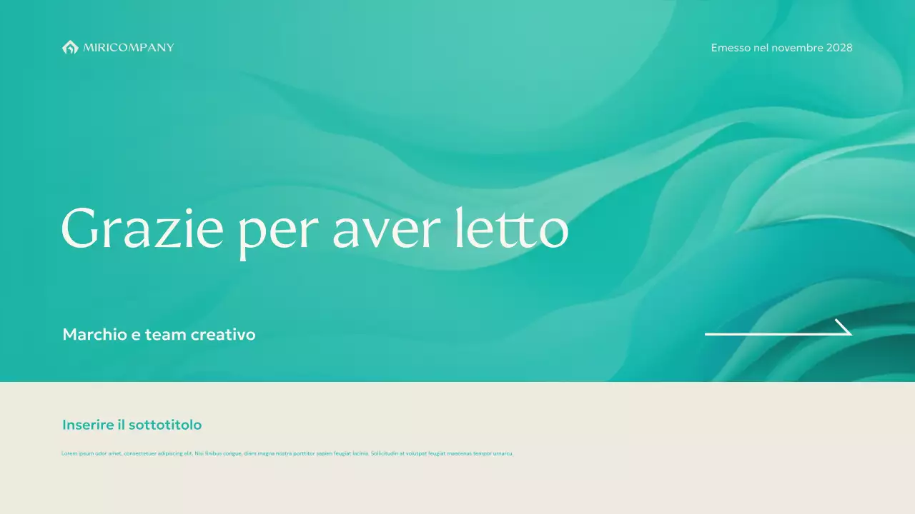 linea guida del marchio moderno menta