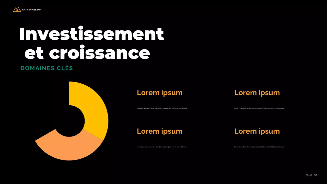 rapport d'activité moderne noir