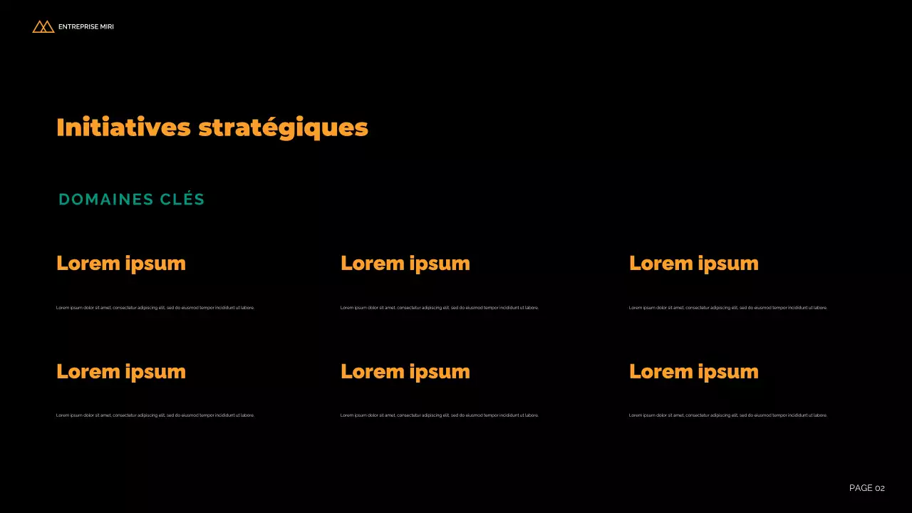 rapport d'activité moderne noir