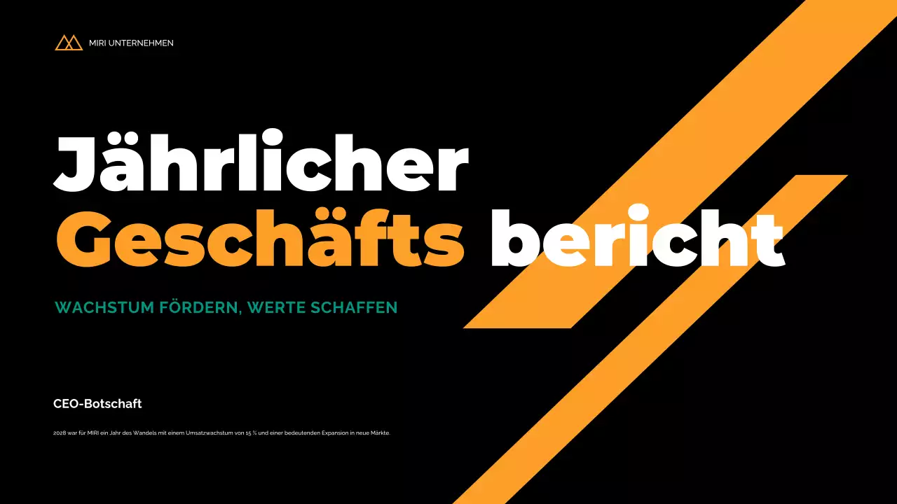 black modern business report