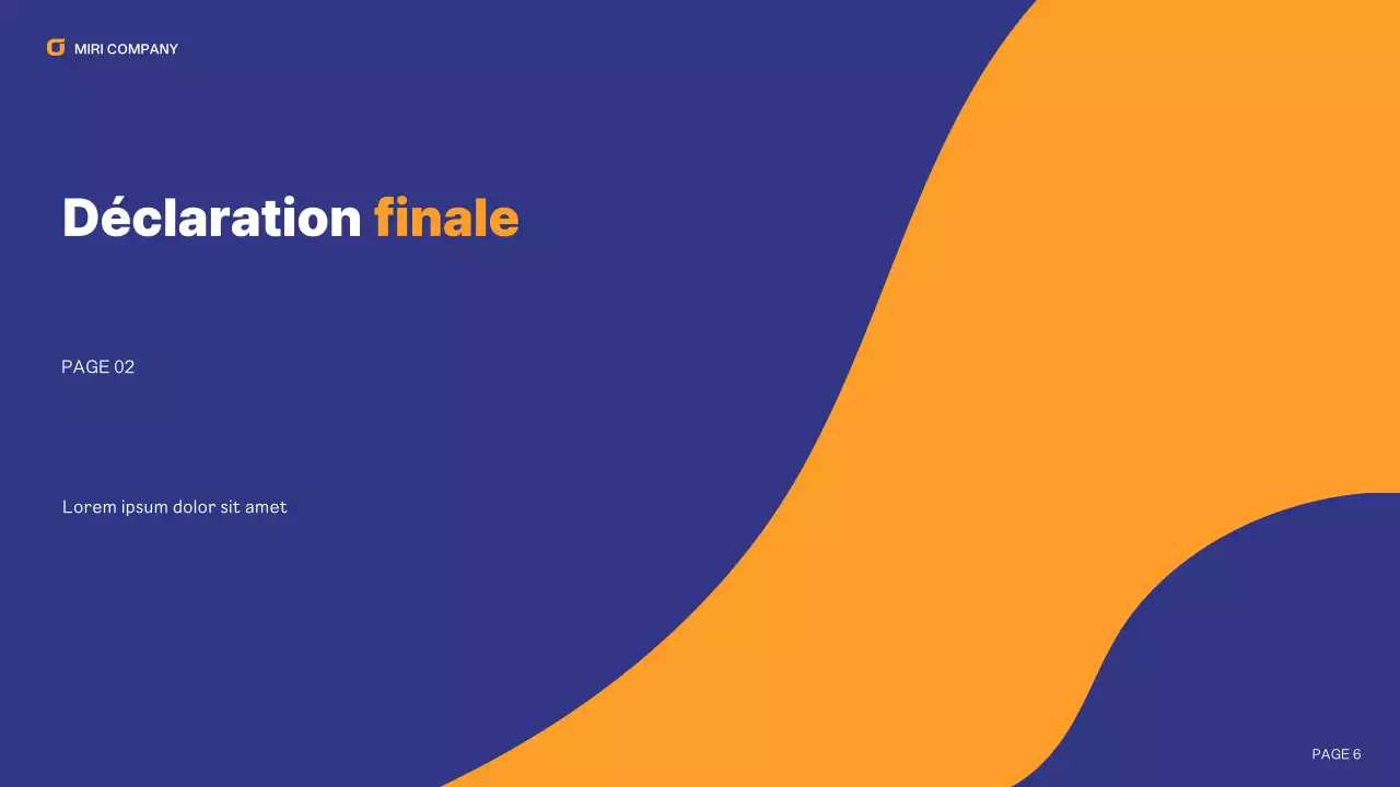 blue modern business report