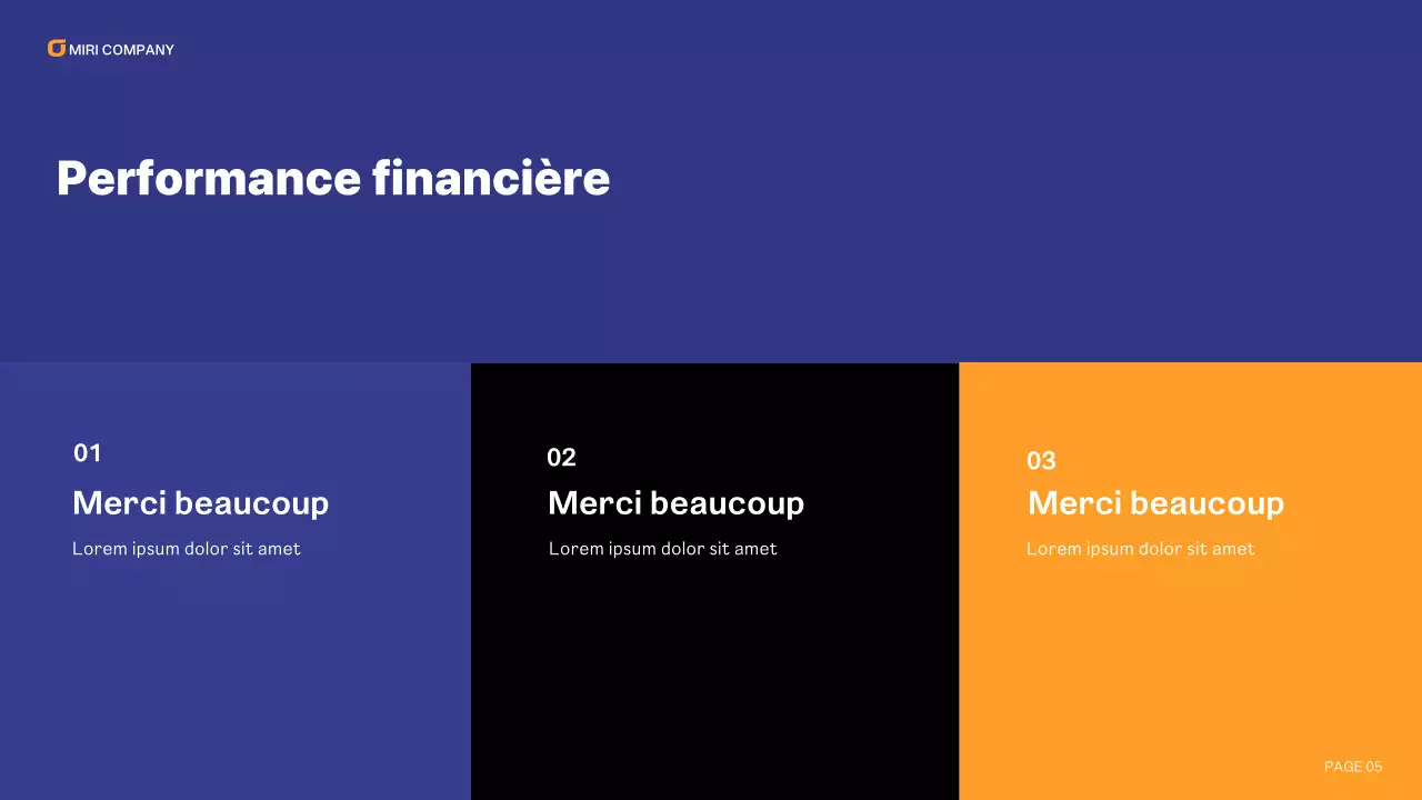 blue modern business report