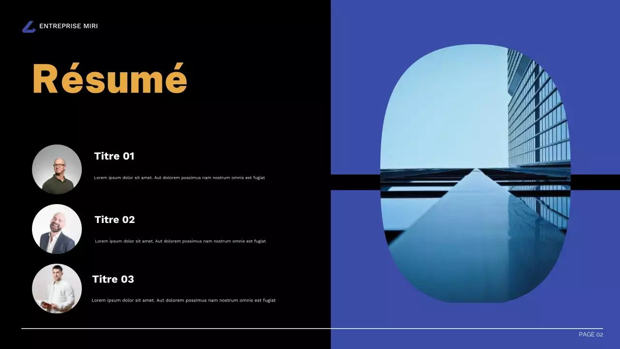 rapport d'activité moderne orange