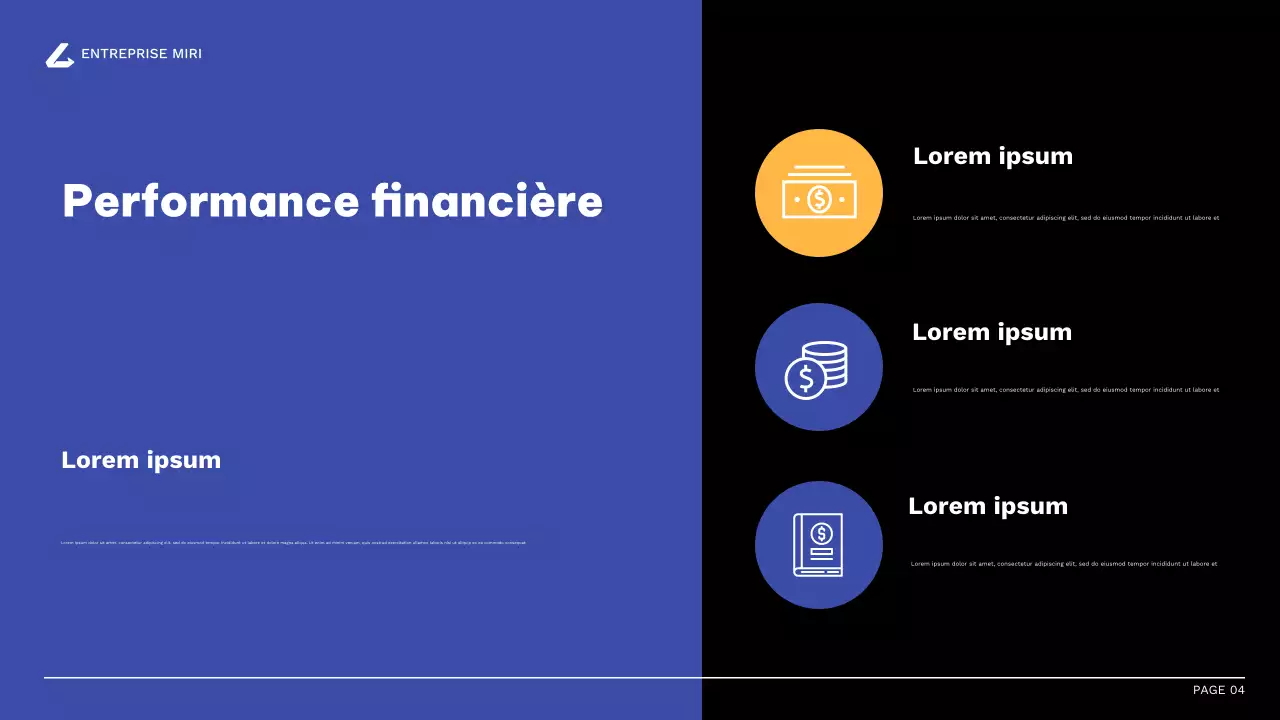 rapport d'activité moderne orange