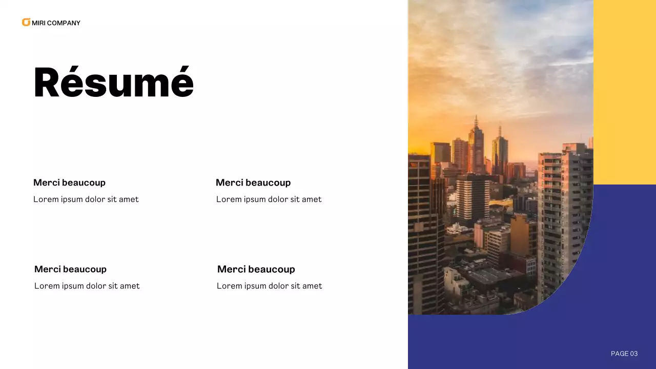 blue modern business report