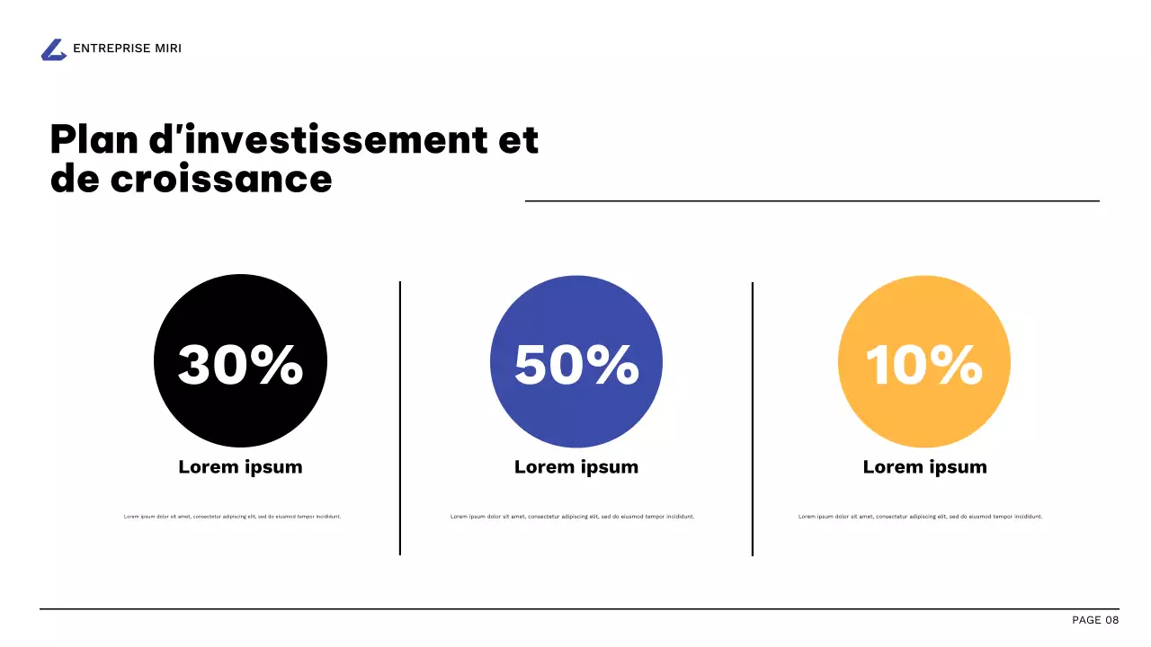rapport d'activité moderne orange