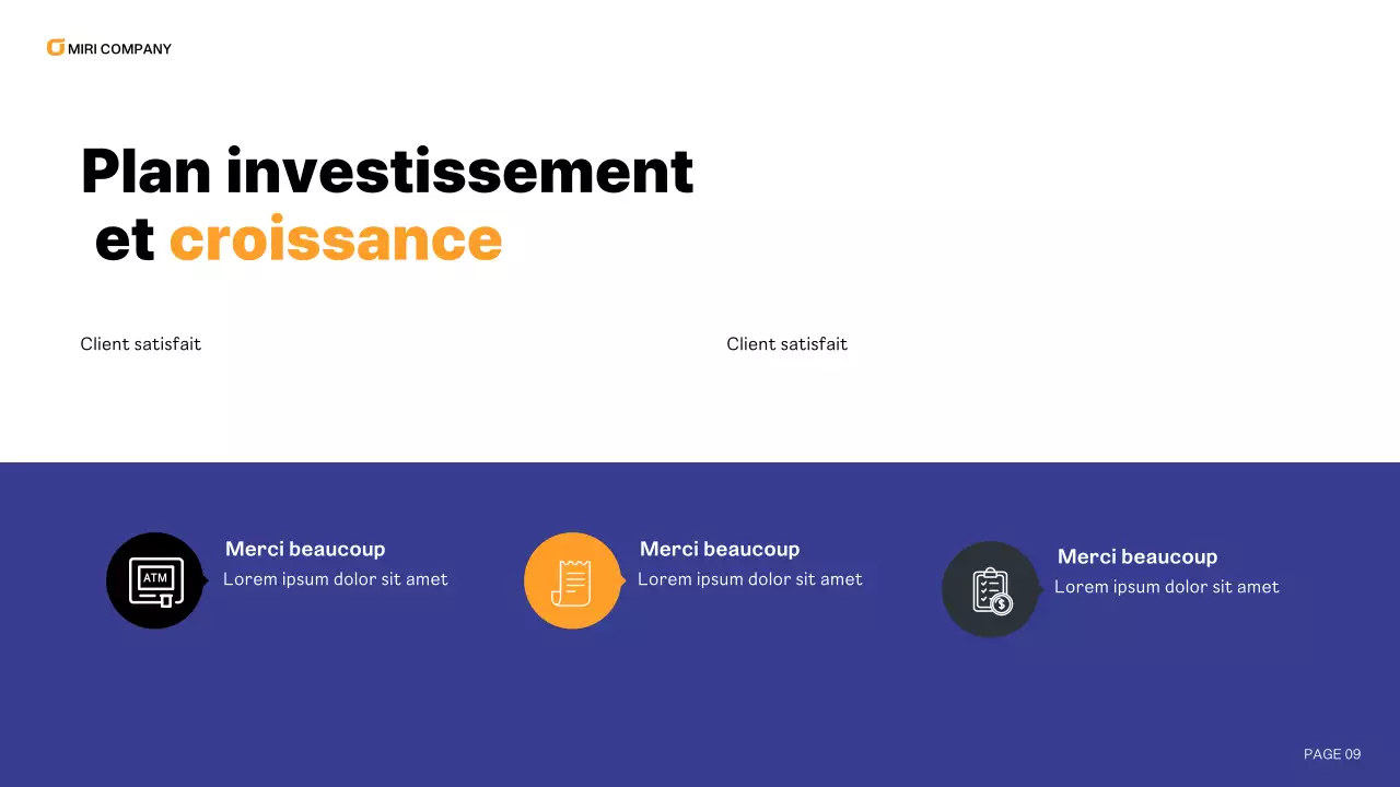 blue modern business report