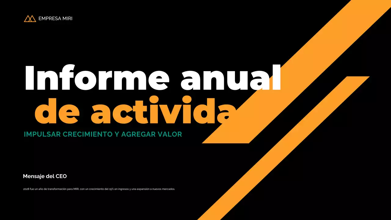 informe sobre la empresa moderna negra