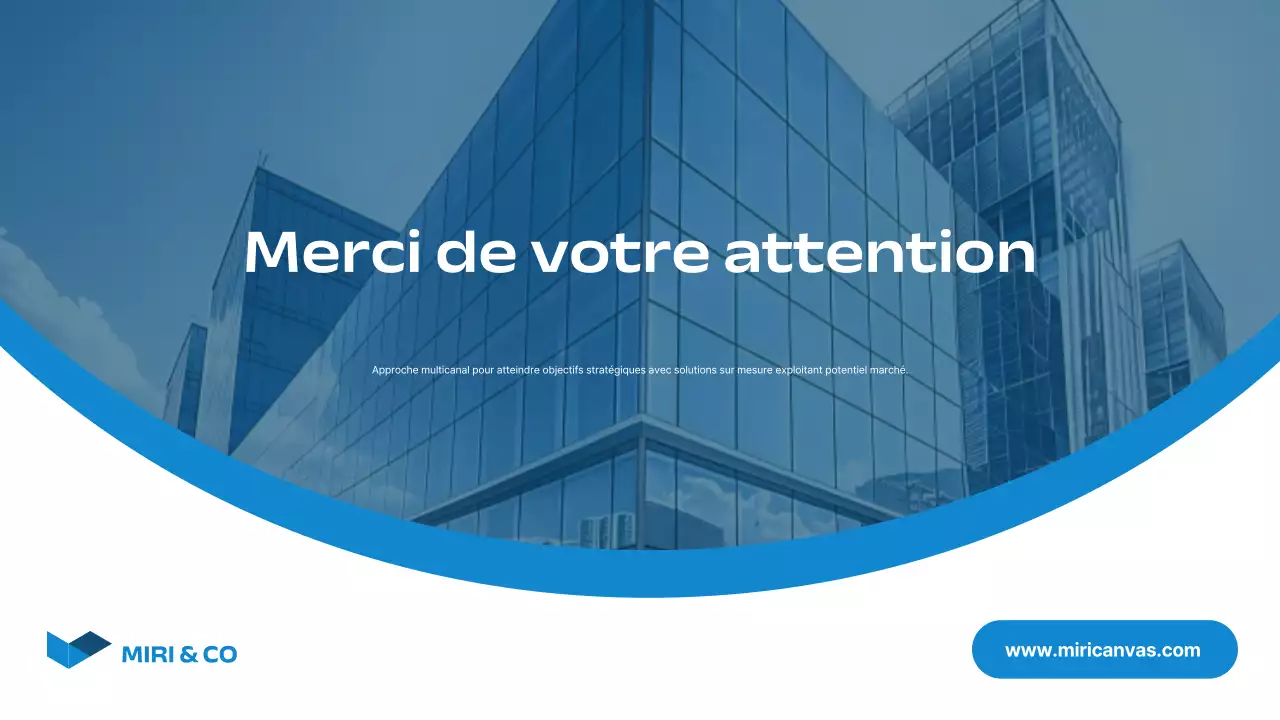 plan d'affaires pour la stratégie de marketing de blue modern