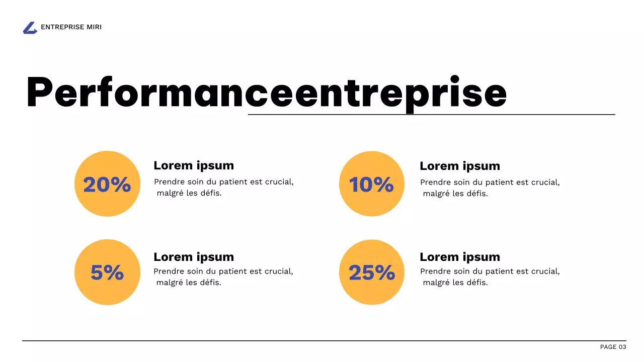 rapport d'activité moderne orange