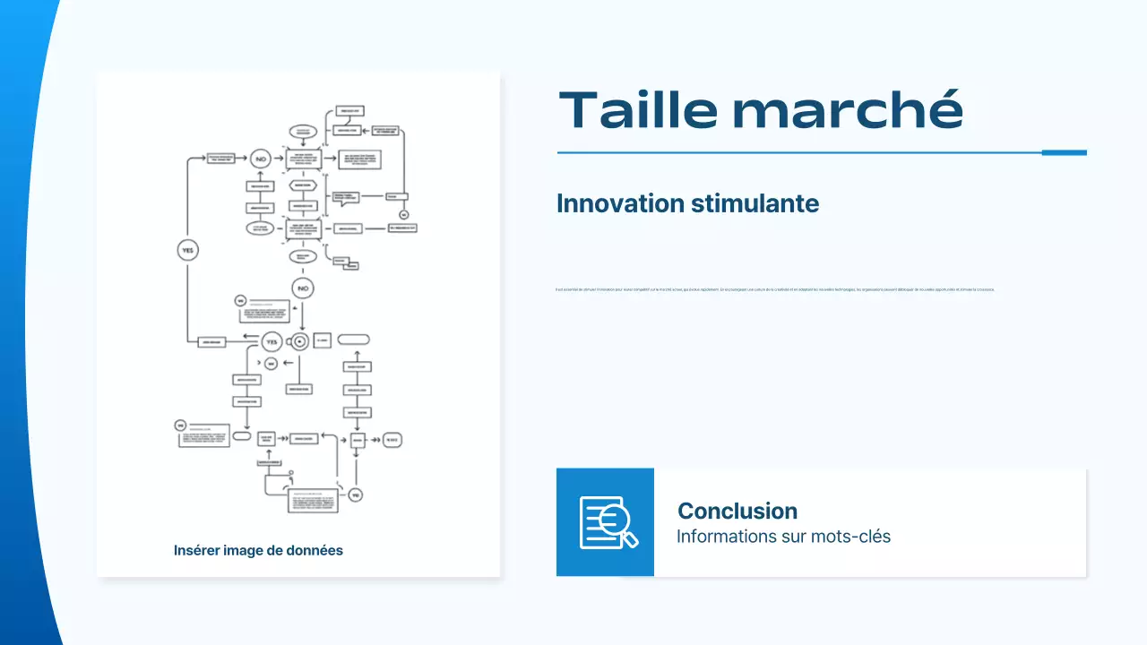 plan d'affaires pour la stratégie de marketing de blue modern