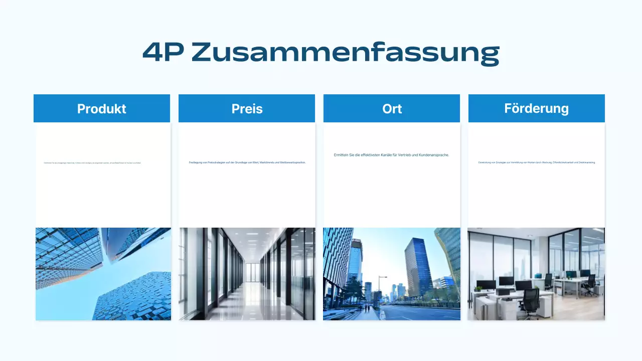 blue modern marketing strategy business plan