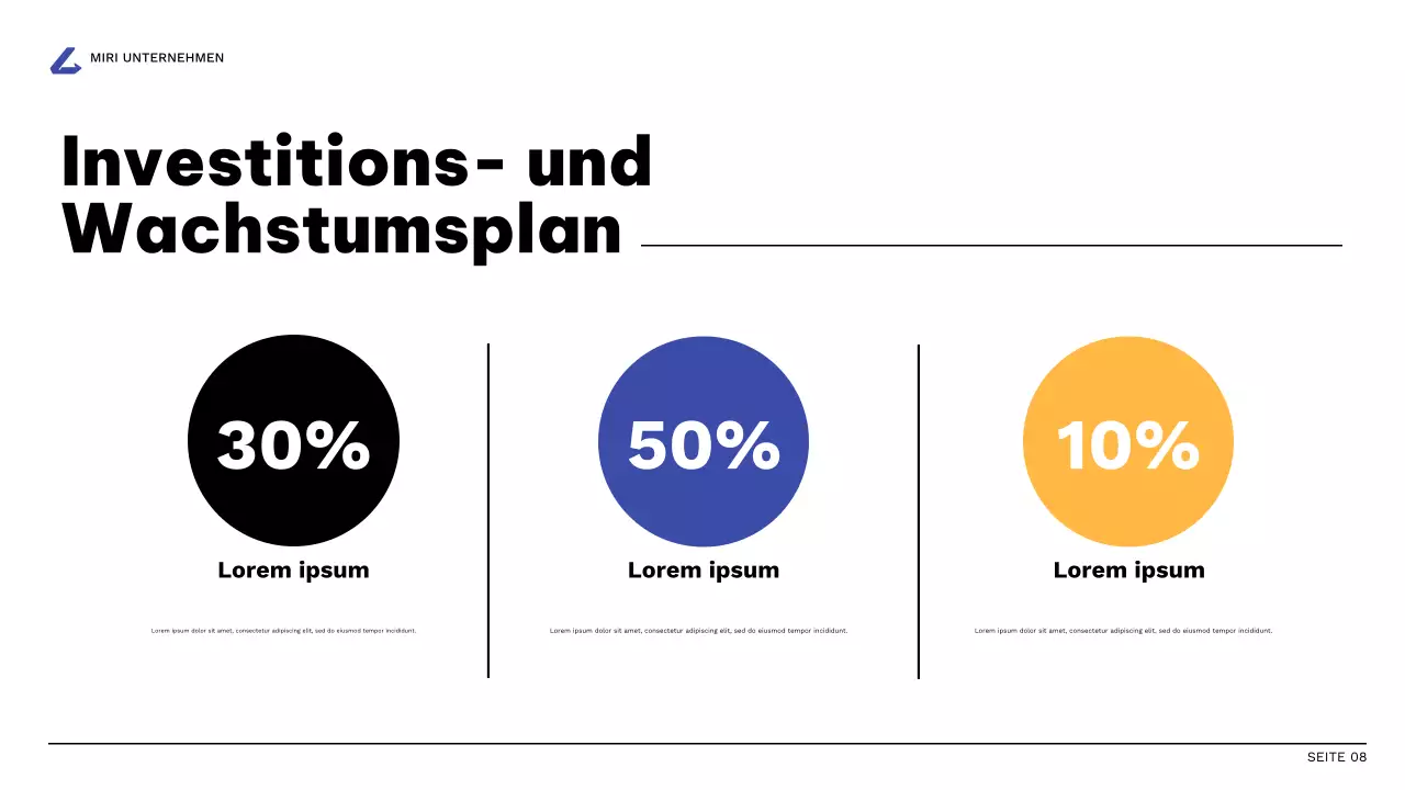 orange modern business report