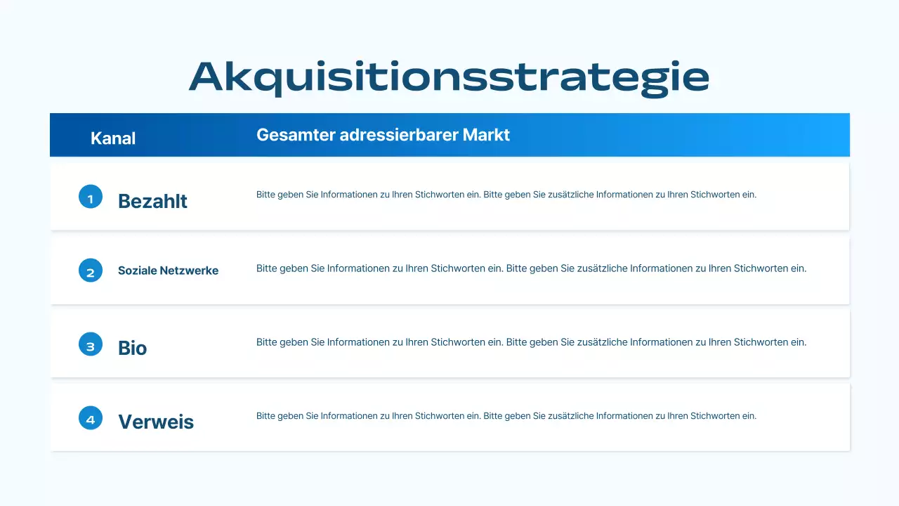 blue modern marketing strategy business plan