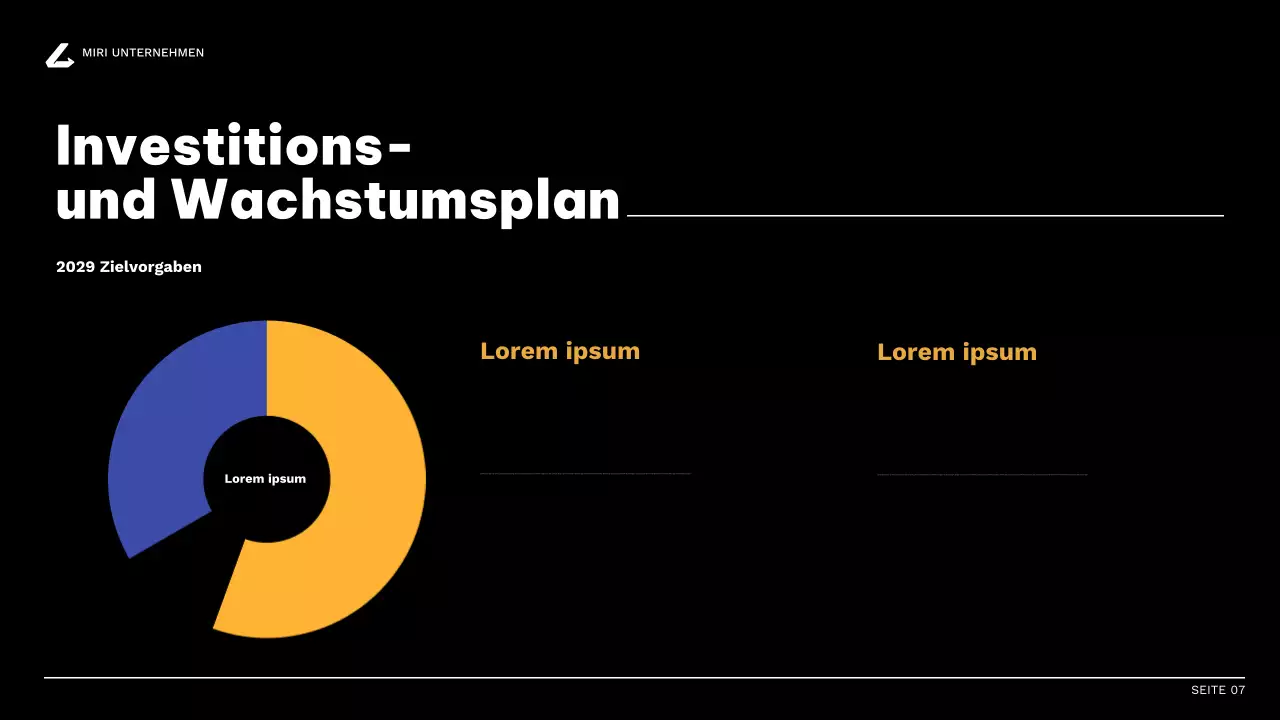 orange modern business report