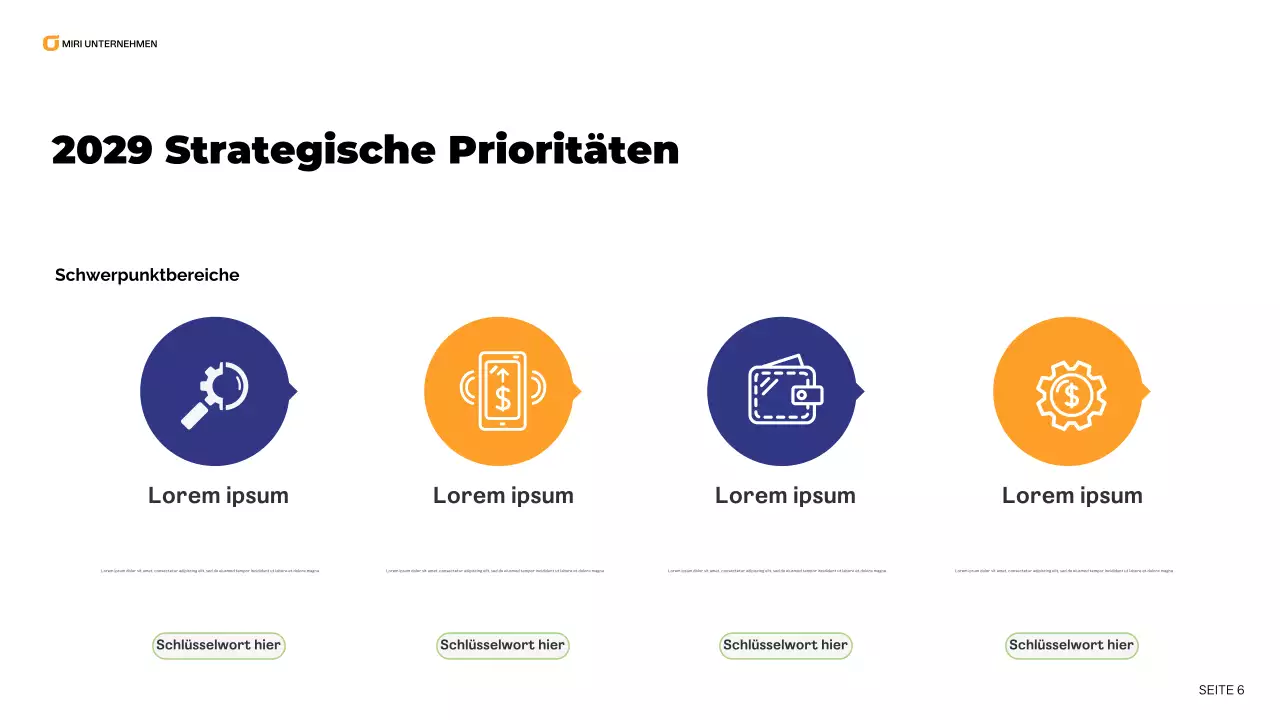 blue modern business report