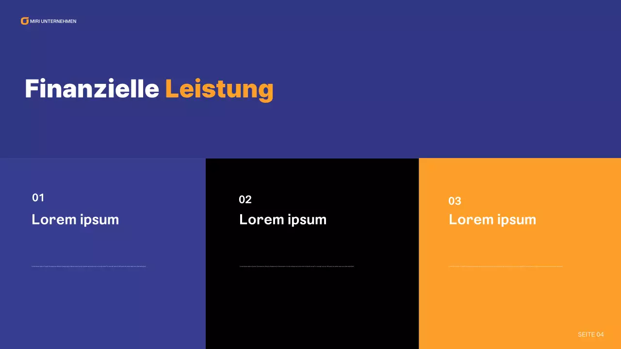 blue modern business report