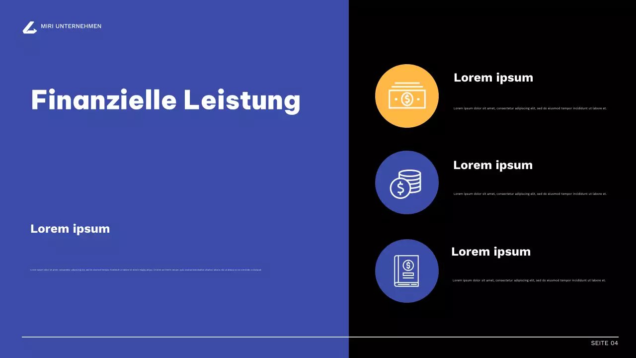 orange modern business report