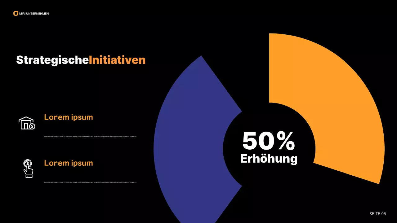 blue modern business report