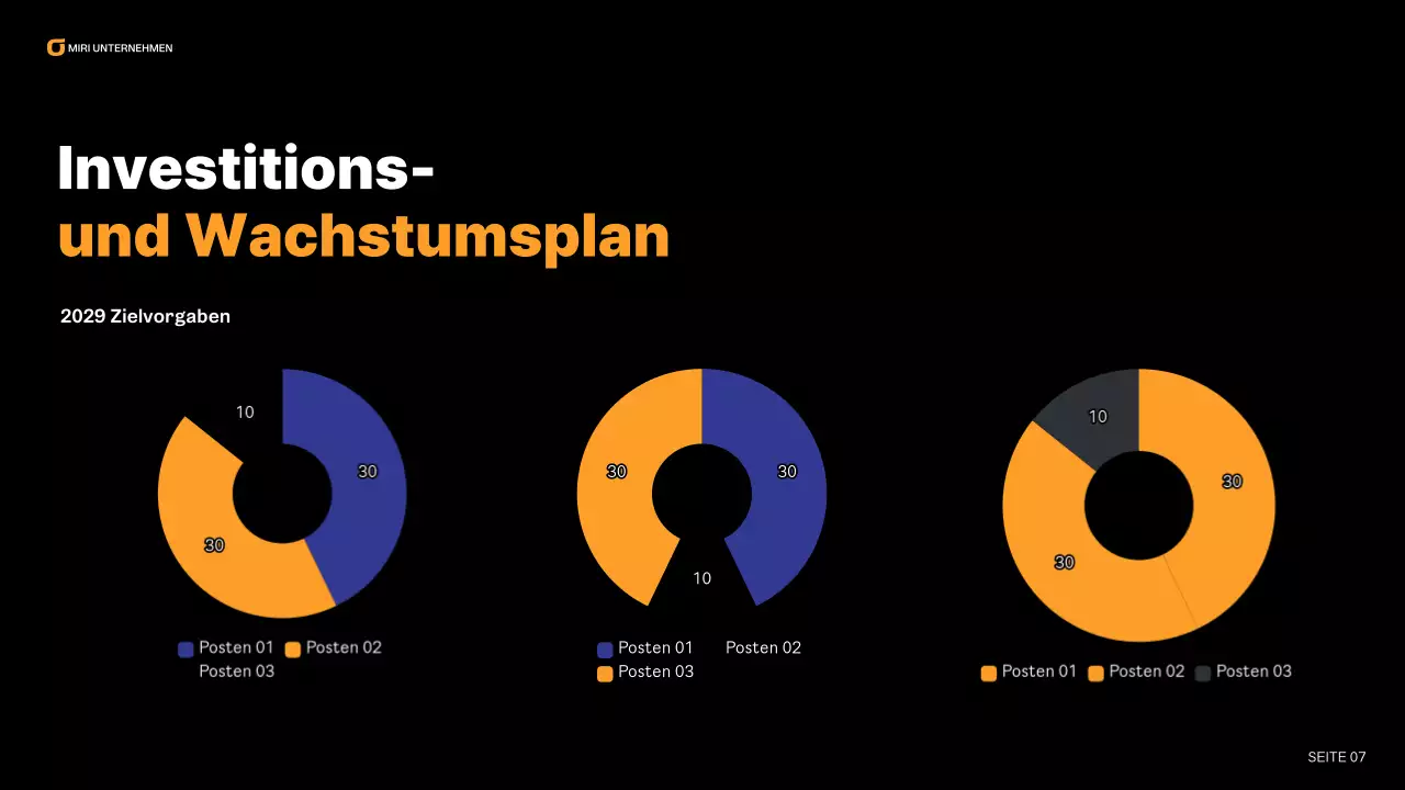 blue modern business report