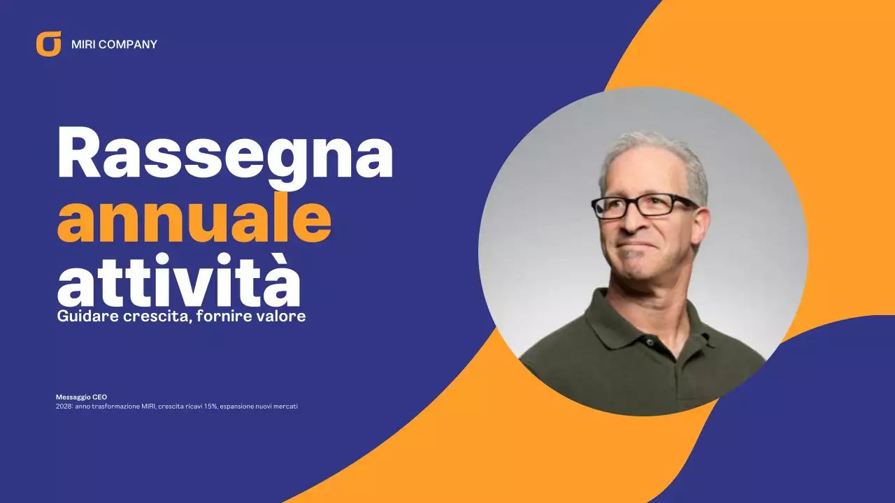 relazione aziendale moderna blu