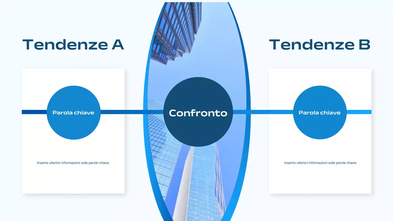 strategia di marketing blu moderno piano aziendale