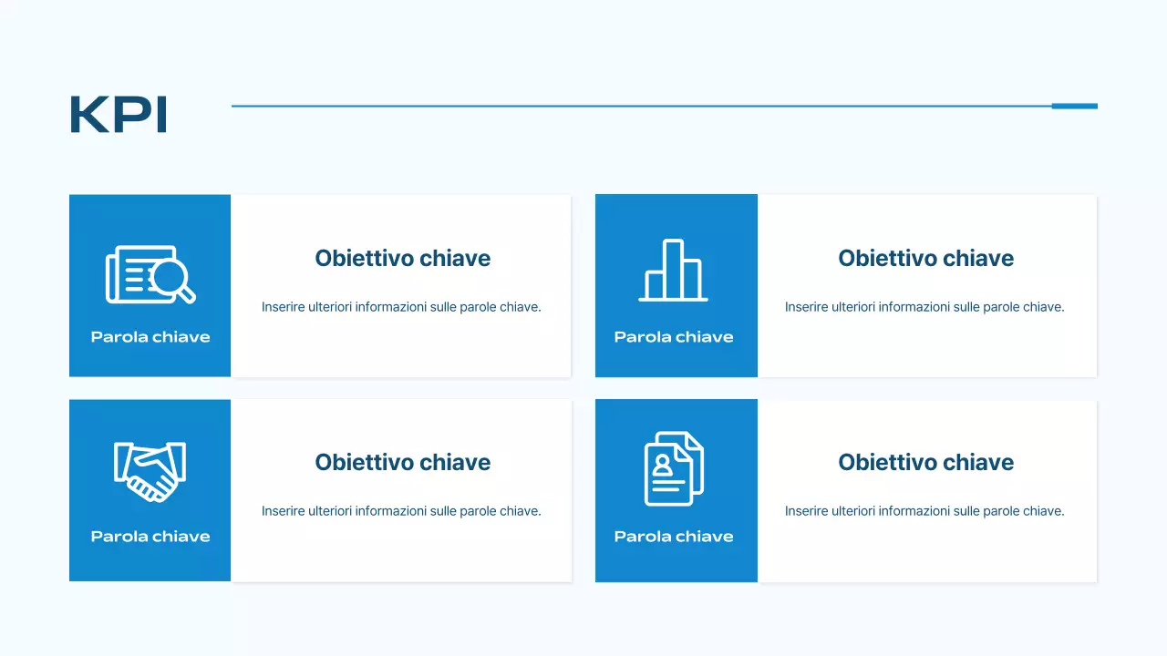 strategia di marketing blu moderno piano aziendale