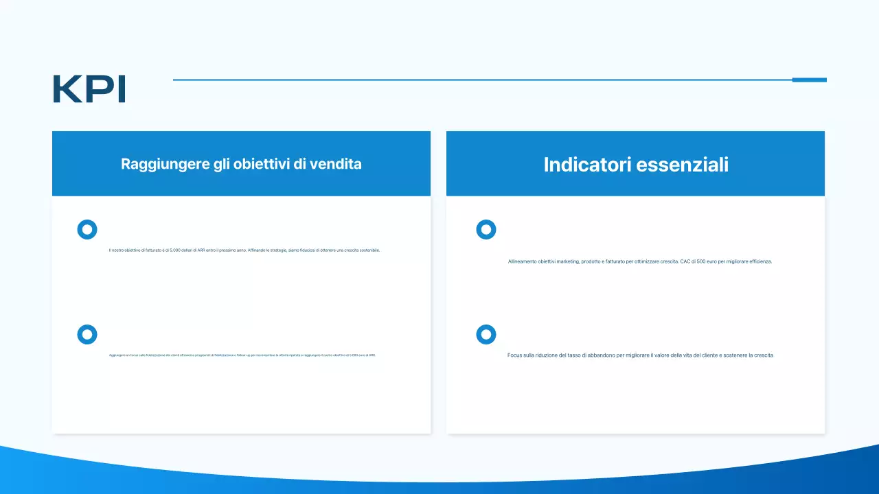 strategia di marketing blu moderno piano aziendale