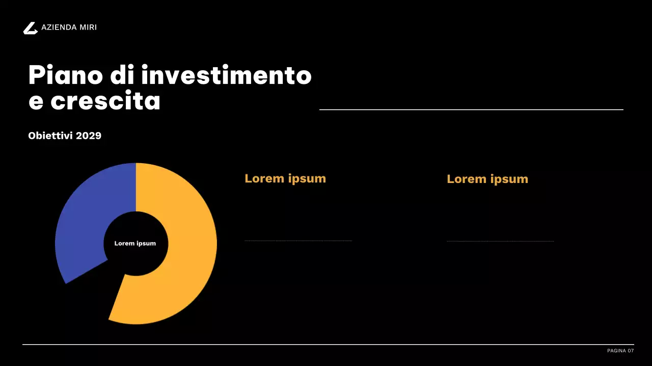 relazione d'impresa moderna arancione