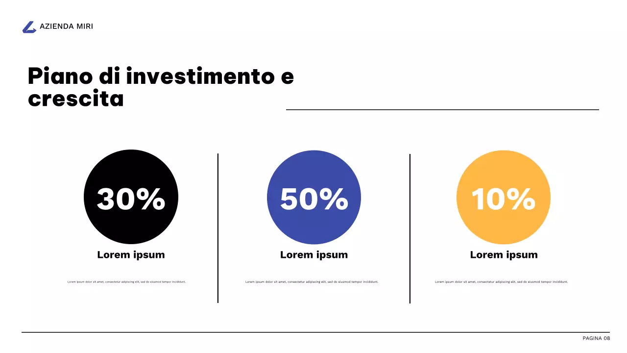 relazione d'impresa moderna arancione