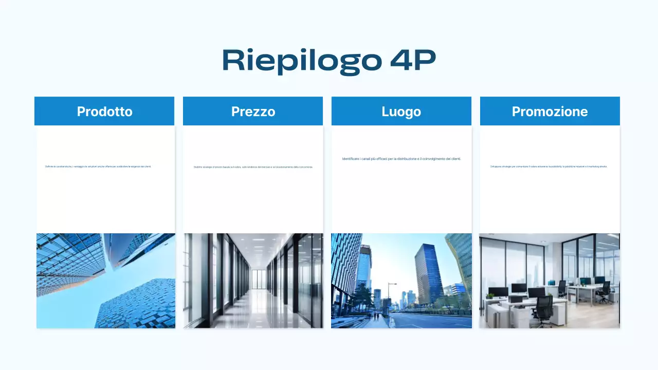 strategia di marketing blu moderno piano aziendale