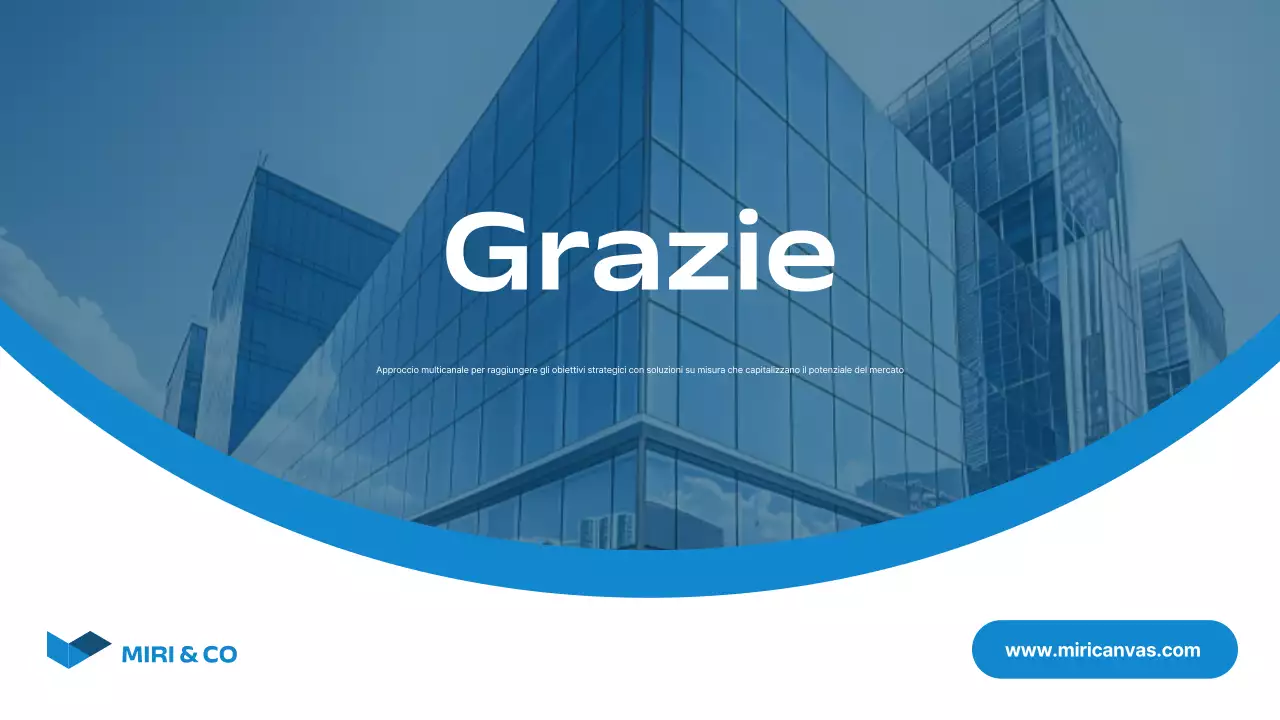 strategia di marketing blu moderno piano aziendale