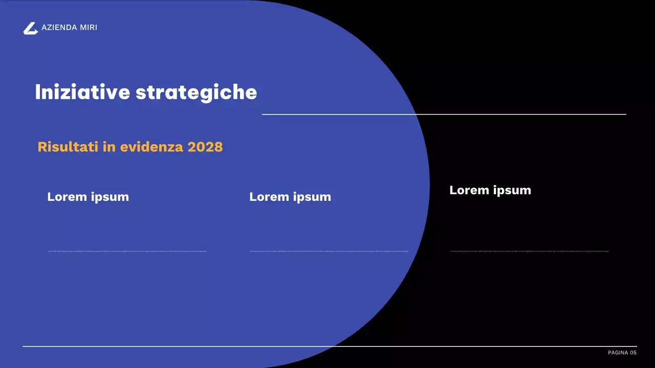 relazione d'impresa moderna arancione