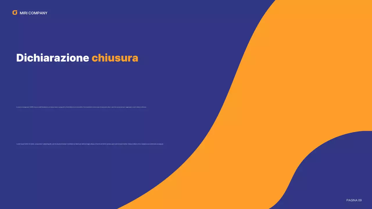 relazione aziendale moderna blu