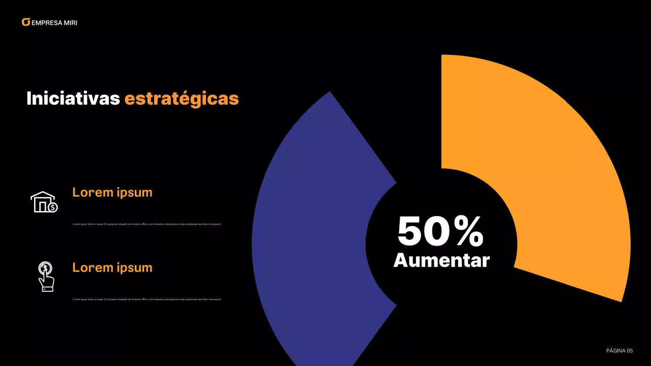 blue modern business report