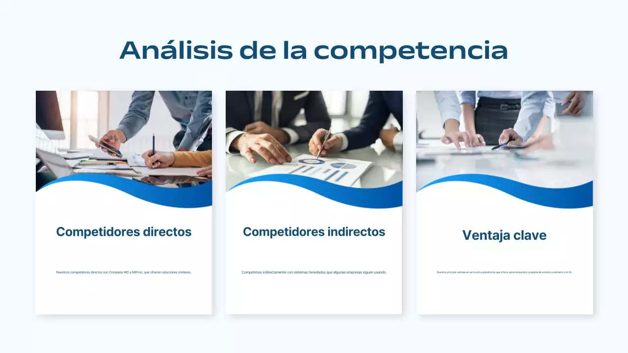 blue modern marketing strategy business plan