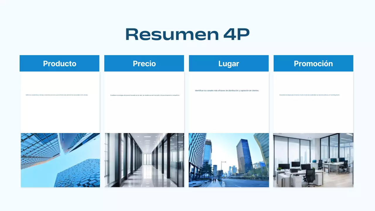 blue modern marketing strategy business plan