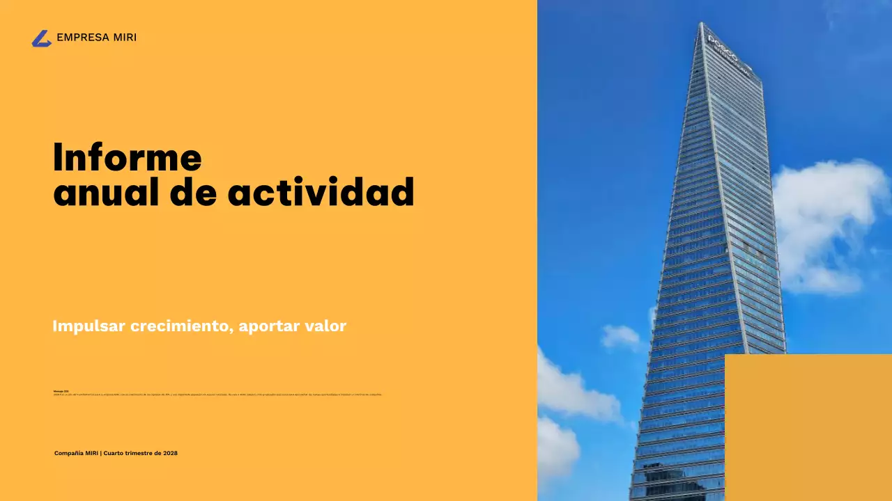 informe sobre la empresa moderna orange