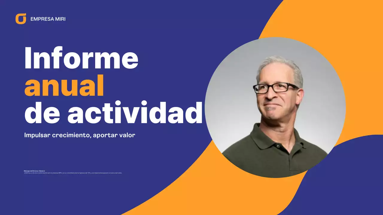 blue modern business report