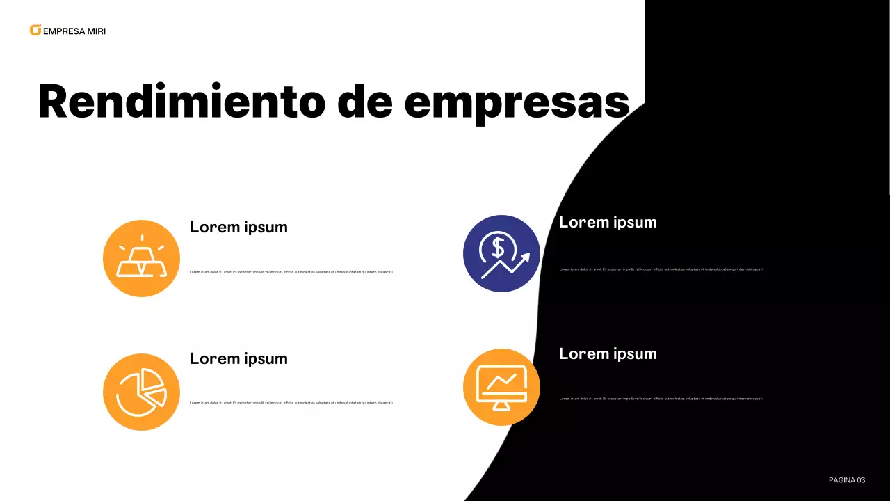 blue modern business report