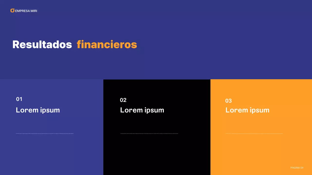 blue modern business report