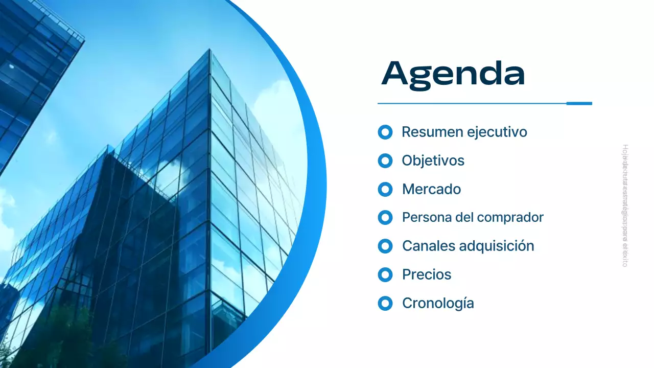 blue modern marketing strategy business plan