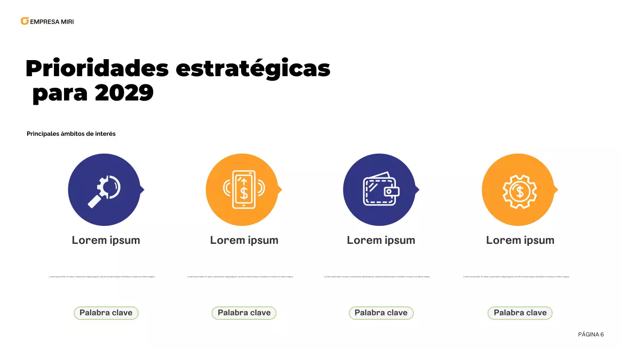 blue modern business report