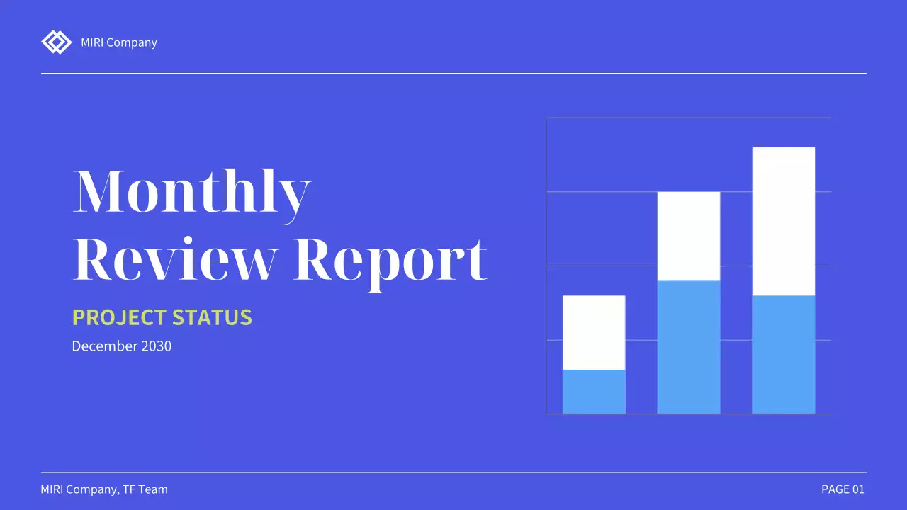 Blue Professional Business Report Presentation