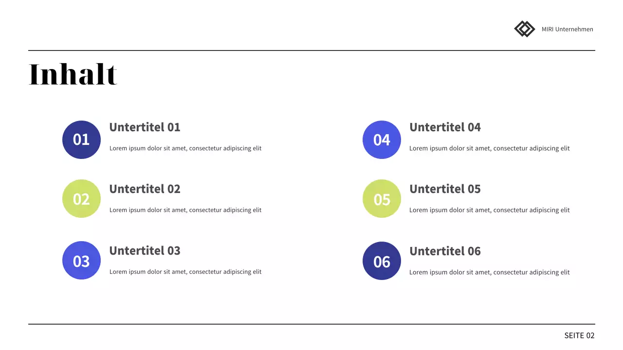 blue professional presentation review report