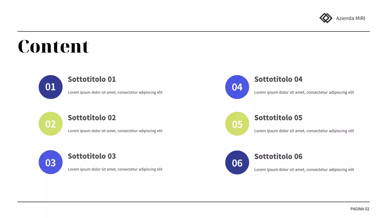 rapporto di revisione della presentazione professionale blu