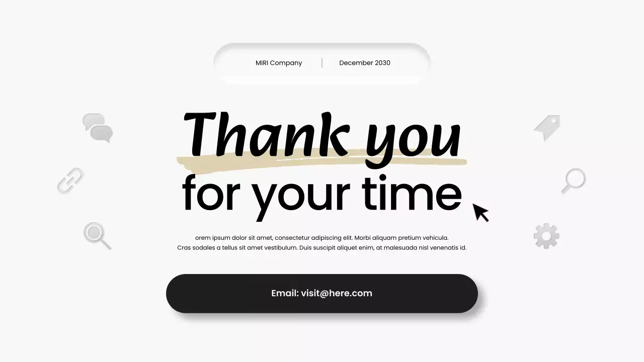 White Modern Business Report Presentation