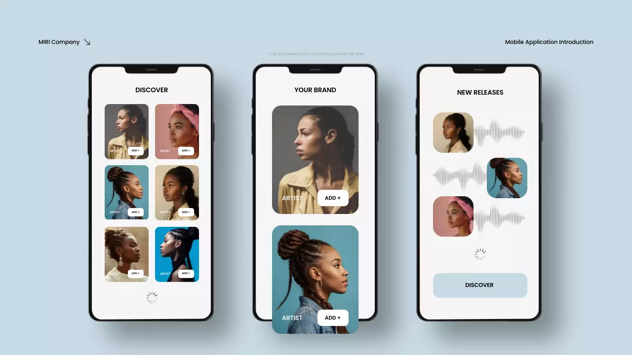 블루 모던 모바일 가이드 프레젠테이션