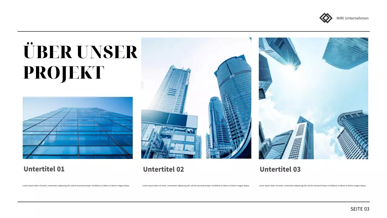 blue professional presentation review report